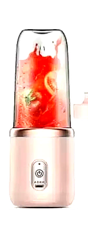 Nomad 400 portable blender in blush pink